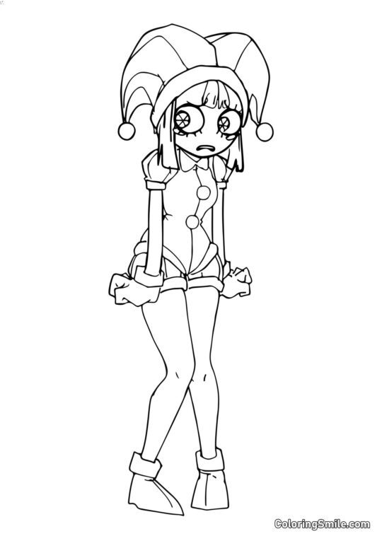 Pomni v anime stylu Pomni v anime stylu - Omalovánka