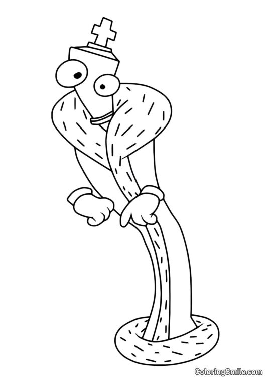 Chudakovaty korál Chudakovaty korál - Omalovánka