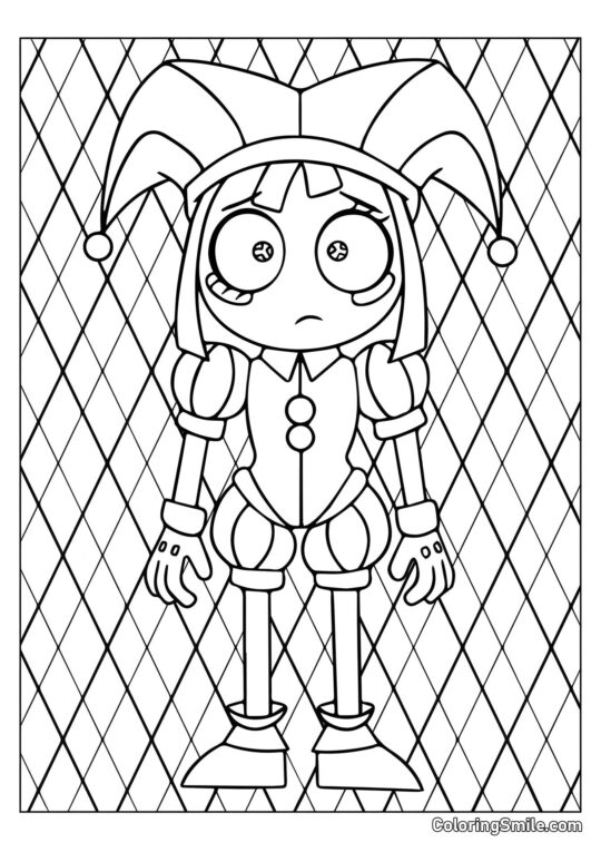 Pomni na pozadí Rombo Pomni na pozadí Rombo - Omalovánka