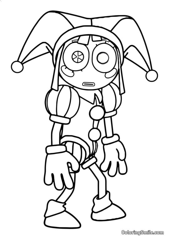 Pomni vtip z digitálního kruhu Pomni vtip z digitálního kruhu - Omalovánka