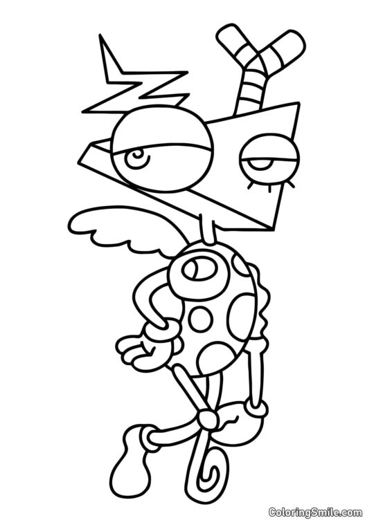 Zubl z digitálního kruhu Zubl z digitálního kruhu - Omalovánka