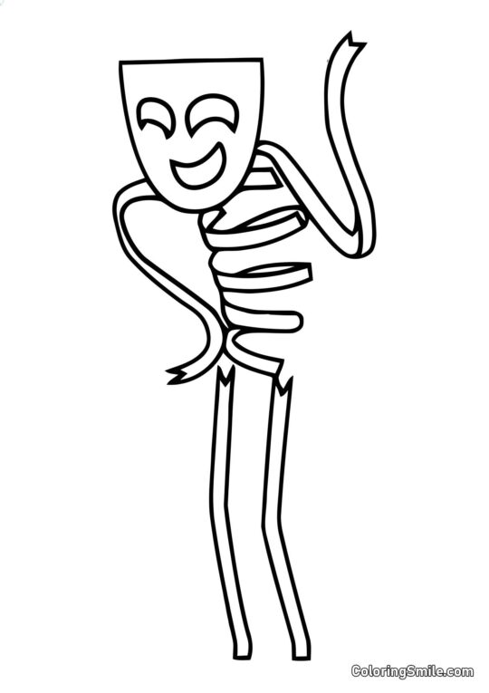 Gangl dělá gesto rukou Gangl dělá gesto rukou - Omalovánka