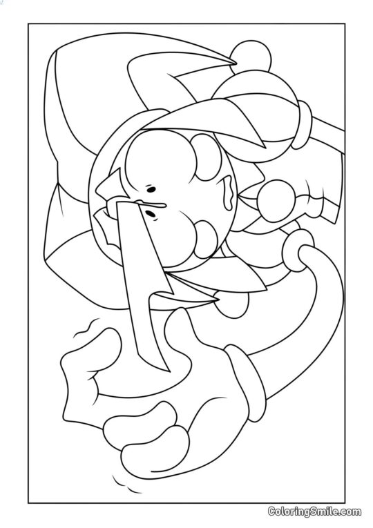 Pomni s nožem v hlavě Pomni s nožem v hlavě - Omalovánka