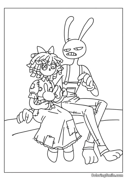 Jacks sedí blízko Ragaty Jacks sedí blízko Ragaty - Omalovánka