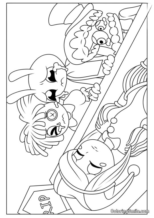 Pomni bodá se světem Pomni bodá se světem - Omalovánka