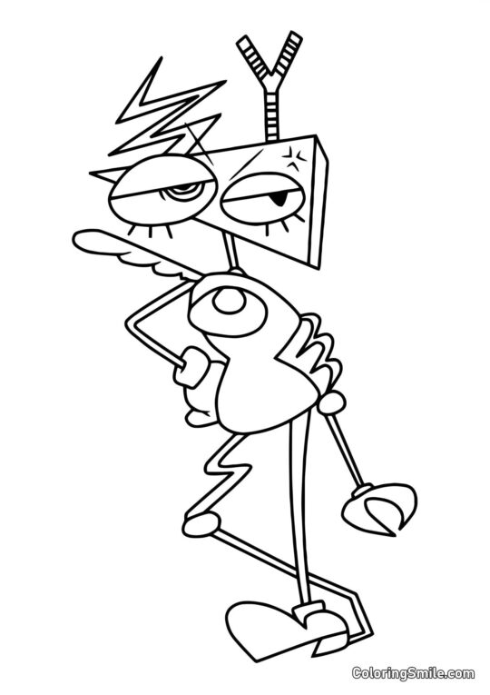 Nepřetržitelný Zubl Nepřetržitelný Zubl - Omalovánka