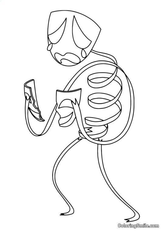 Gangl pláče nad slaměnou maskou Gangl pláče nad slaměnou maskou - Omalovánka