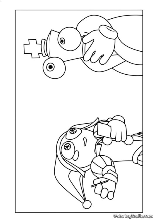 Pomni a korál Pomni a korál - Omalovánka