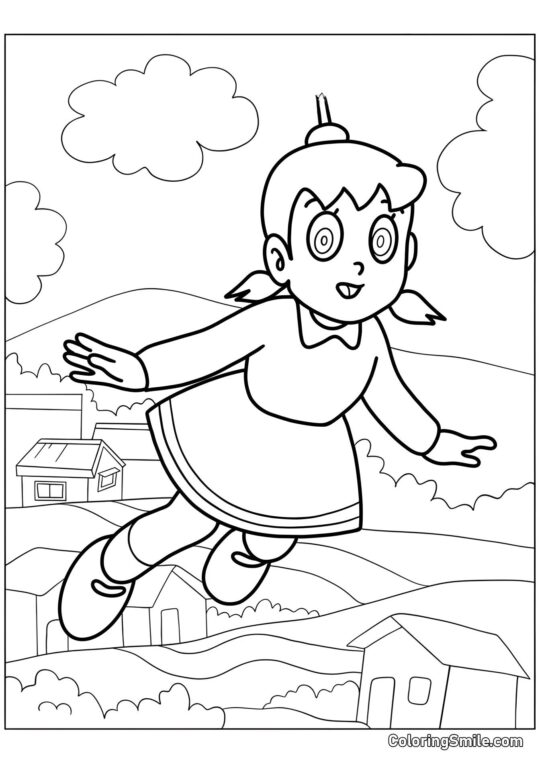 Shizuka Minamoto - Omalovánka