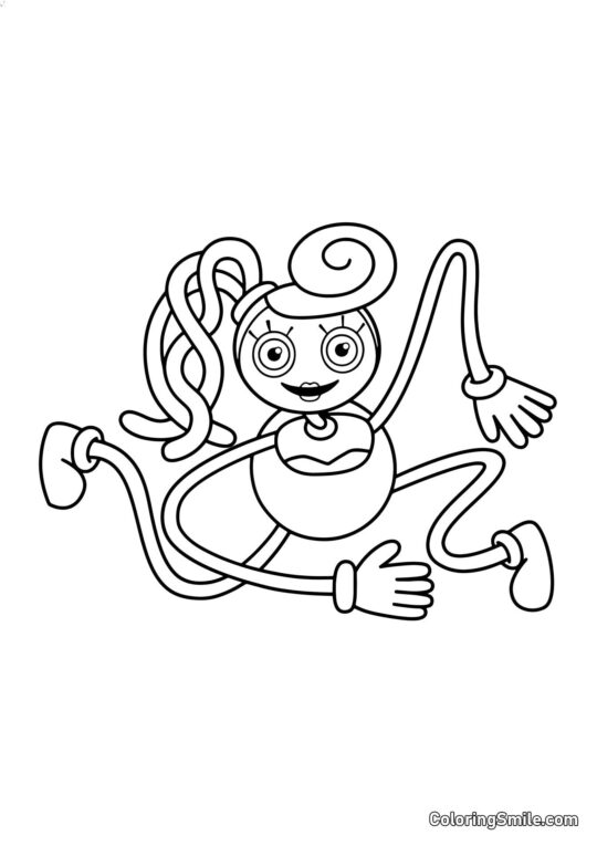 Maminka Long Legs Maminka Long Legs - Omalovánka