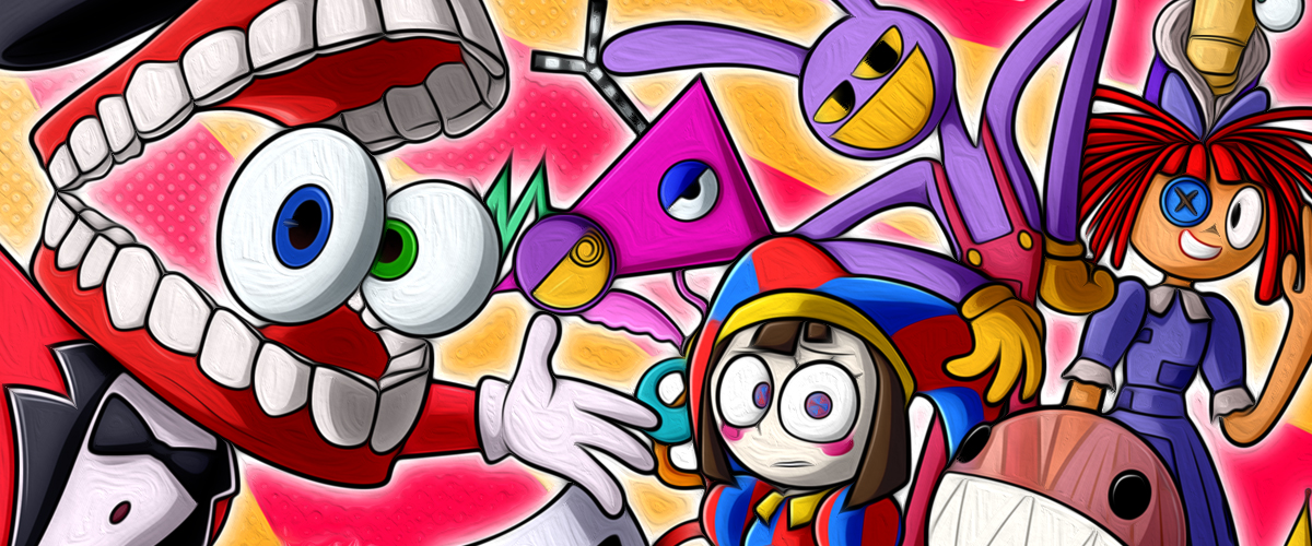 Úžasné omalovánky Digitálního cirkusu Úžasné omalovánky Digitálního cirkusu