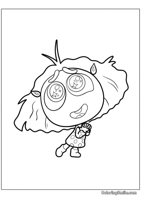 Roztomilá Emoce Závist Roztomilá Emoce Závist - Omalovánka