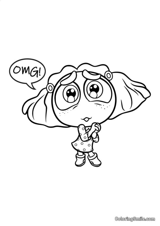 Závist s velkýma očima Závist s velkýma očima - Omalovánka