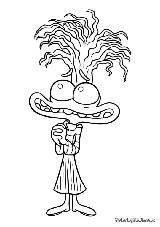 Úzkost s velkýma očima Úzkost s velkýma očima - Omalovánka