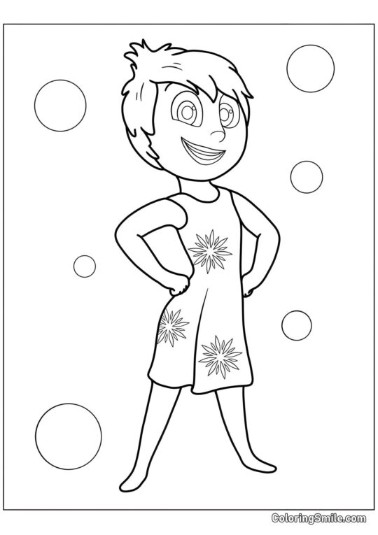 Veselá Emoce Radost Veselá Emoce Radost - Omalovánka