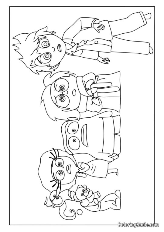 Emoce Riley se probudily v alarmu Emoce Riley se probudily v alarmu - Omalovánka