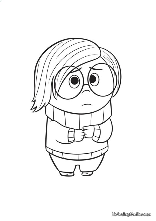 Smutek Smutek - Omalovánka