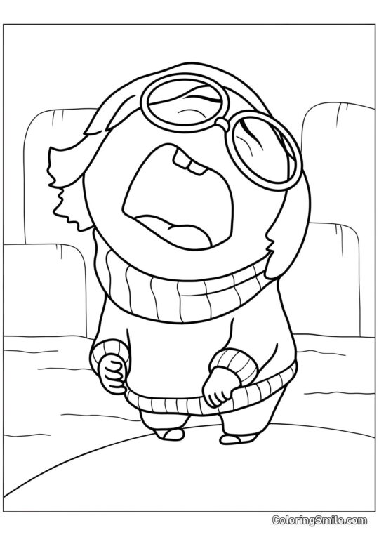 Citlivá Emoce Smutek Citlivá Emoce Smutek - Omalovánka