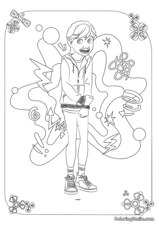 Riley Andersen v plném růstu Riley Andersen v plném růstu - Omalovánka