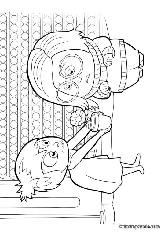 Emoce Radost a Smutek Emoce Radost a Smutek - Omalovánka