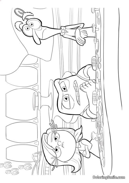 Emoce Hněv, Znechucení a Strach Emoce Hněv, Znechucení a Strach - Omalovánka