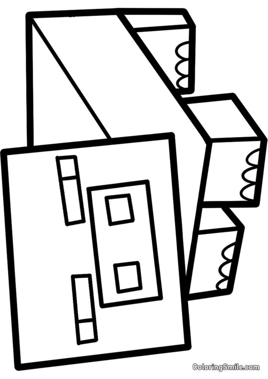 Minecraft prase Minecraft prase - Omalovánka