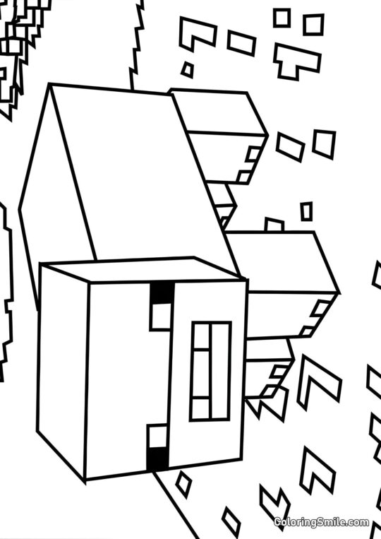 Minecraft prase Minecraft prase - Omalovánka