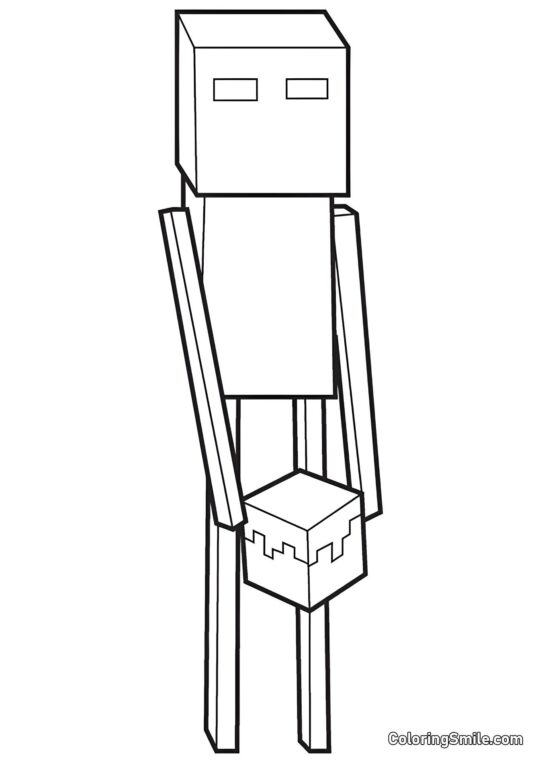 Enderman Enderman - Omalovánka