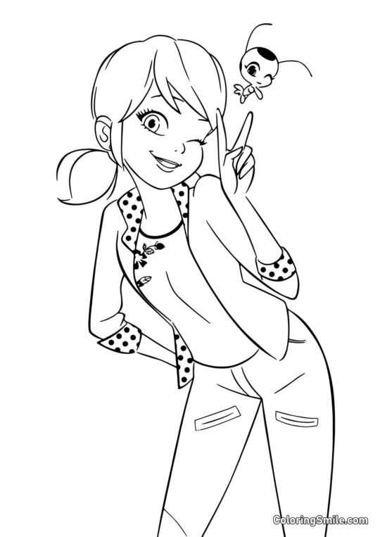 Marinette Dupain-Cheng s kwami - Omalovánka