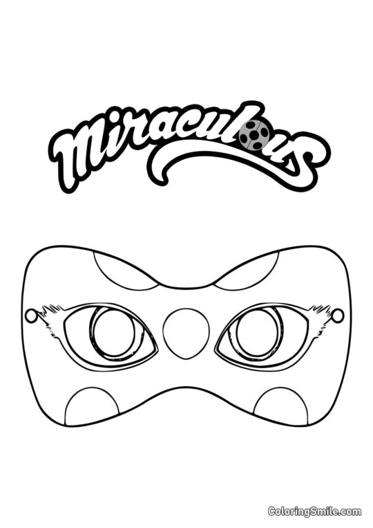 Maska broučka - Omalovánka