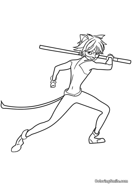 Super kocour Adrien - Omalovánka