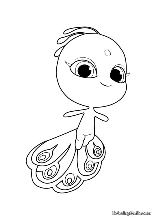 Duusu — emocionální kwami - Omalovánka