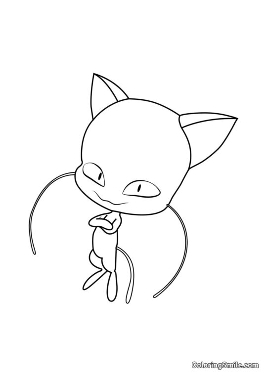 Plagg — destrukční kwami - Omalovánka