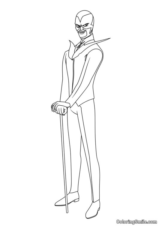 Hawk Moth v plné délce - Omalovánka