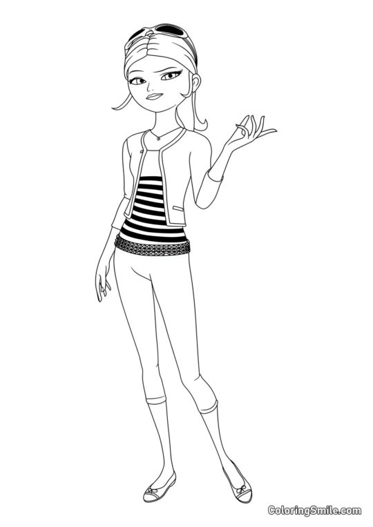 Chloe Bourgeois v plné délce - Omalovánka