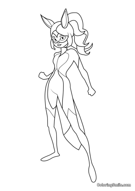 Rena Rouge v plné délce - Omalovánka