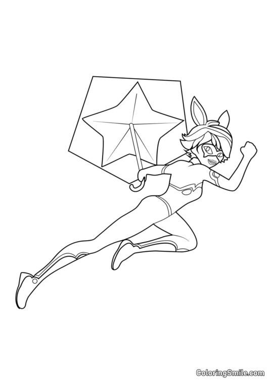 Alix jako Bunnyx - Omalovánka