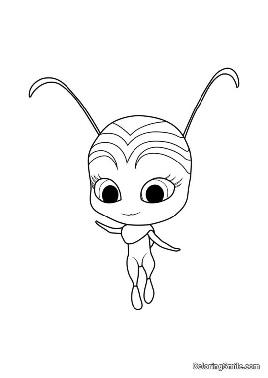 Pollen — akční kwami - Omalovánka