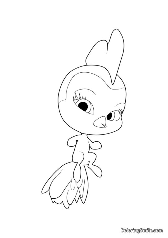 Orikko — fňukání kwami - Omalovánka