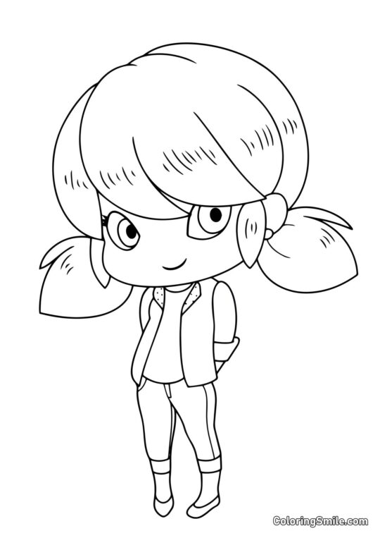 Malá Marinette Dupain-Cheng - Omalovánka