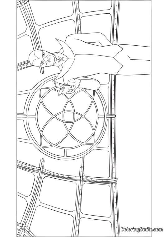 Hawk Moth uvolňující akumu - Omalovánka