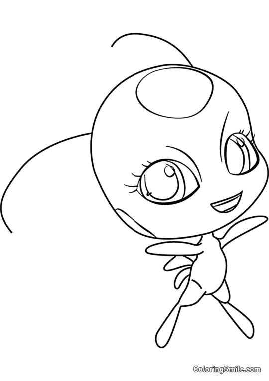 Kwami broučka - Omalovánka