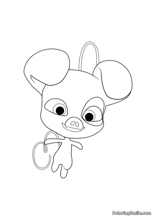 Daizzi — radostný kwami - Omalovánka