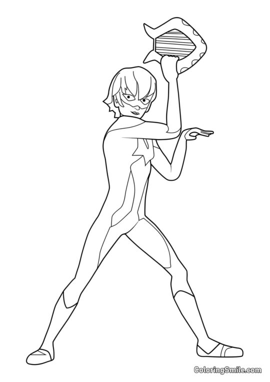 Luka jako Viperion - Omalovánka