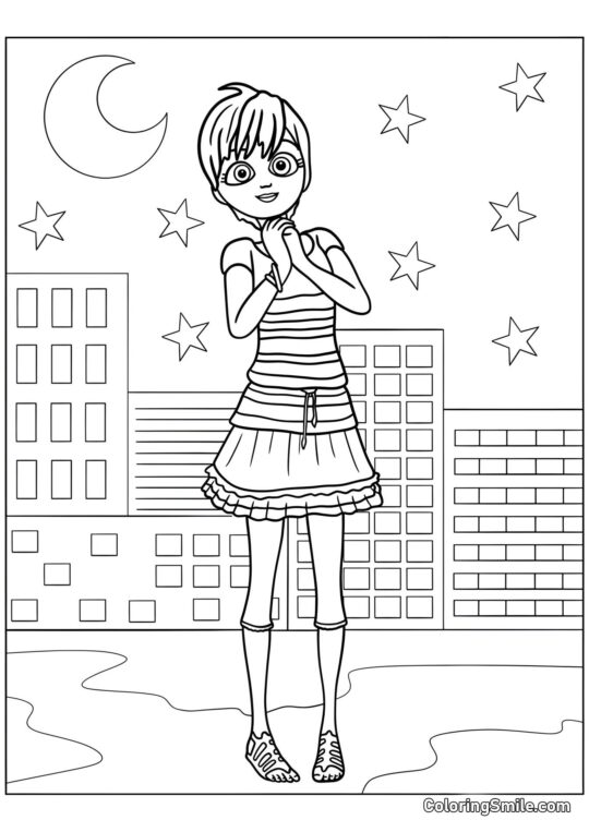 Rose Lavillant - Omalovánka