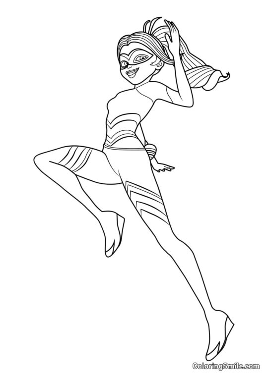 Královna včel z broučka - Omalovánka