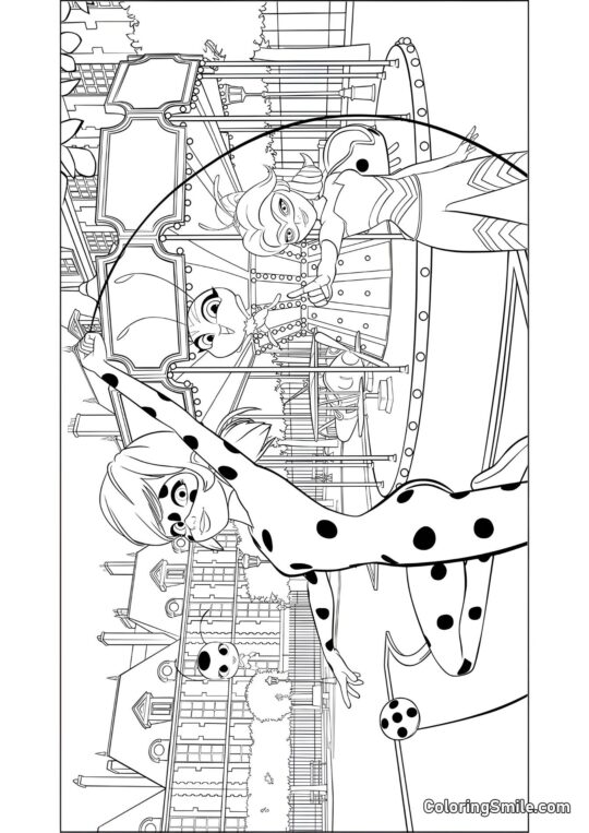 Brouček a královna včel - Omalovánka