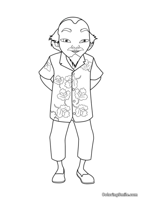 Mistři Wang Fu - Omalovánka