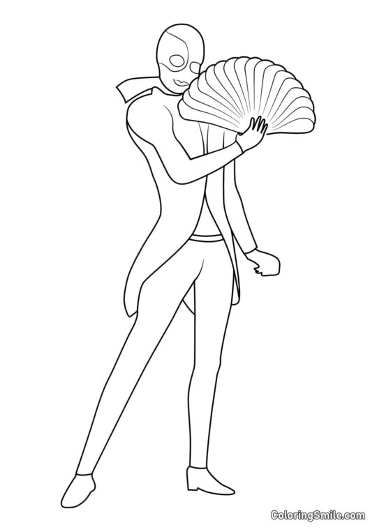 Temný Hawk Moth - Omalovánka