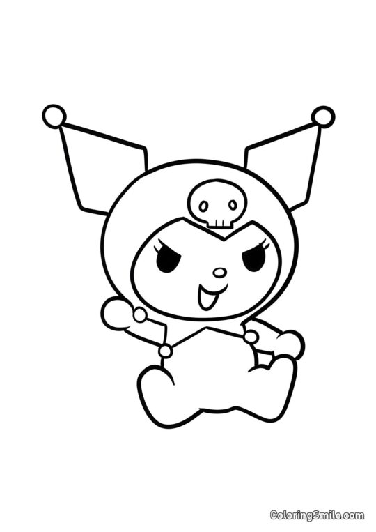 Zajíc Kuromi - Omalovánka